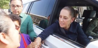 Visita Sheinbaum a los heridos que dejó accidente del Tren Interoceánico