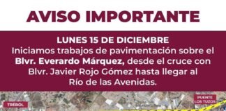 Anuncian cierre en bulevar Everardo Márquez