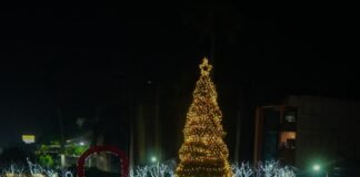 Pachuca se ilumina: magia, luces y nieve para recibir la Navidad