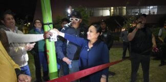 Renuevan iluminación en punto vecinal clave de Tulancingo