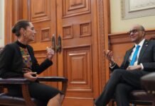 Sheinbaum recibe al presidente de Singapur en Palacio Nacional