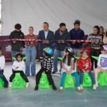 Inauguran pista de patinaje en Cuautepec de Hinojosa
