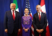 Sheinbaum destaca reunión trilateral “positiva” con Trump y Carney