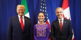 Sheinbaum destaca reunión trilateral “positiva” con Trump y Carney