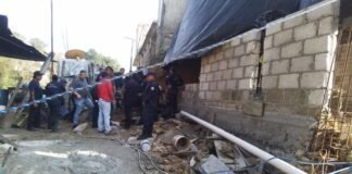 Derrumbe en Zacualtipán deja cuatro heridos