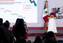 Homicidios dolosos bajan 37% ; noviembre el nivel más bajo