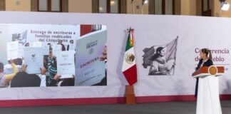 Sheinbaum entrega escrituras a 354 familias reubicadas del Chiquihuite