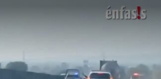 Intensa movilización policial en la autopista México-Pachuca
