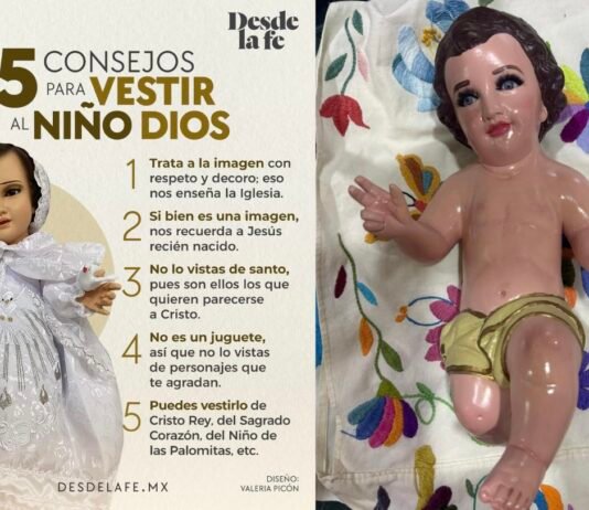 Da Iglesia católica recomendaciones para vestir al Niño Dios