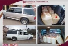 Detiene policía a seis huachicoleros en Acaxochitlán, Hgo