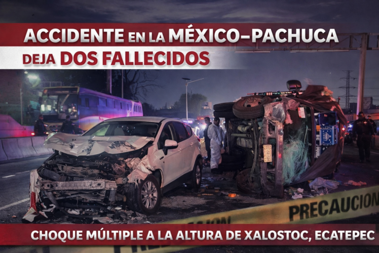Accidente en la México–Pachuca deja dos personas fallecidas - Énfasis