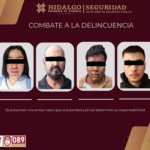 Aseguran drogas y vehículos robados en Tula y Zempoala