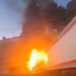 Incendio de tráiler genera colapso en la carretera México-Toluca