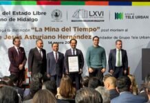 Congreso de Hidalgo entrega reconocimiento “La Mina del Tiempo” a fundador de Tele Urban