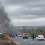 Reportan incendio de vehículos en la región de Tula
