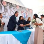 50 parejas formalizan su matrimonio en bodas colectivas de Zempoala