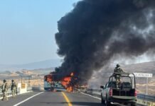 Jalisco y Michoacán inician el día bajo fuego y bloqueos