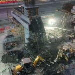 Colapsa estructura en obras de la Línea 4 del Metro de Monterrey