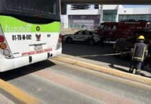 Muere adulta mayor tras accidente del Tuzobus; detienen a conductor