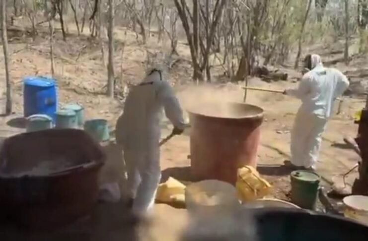 Semar desmantela laboratorio de metanfetamina en Sinaloa