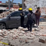 Colapsa barda en colonia Maestranza de Pachuca