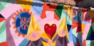 Arte urbano en Huasca fortalece identidad con mural comunitario