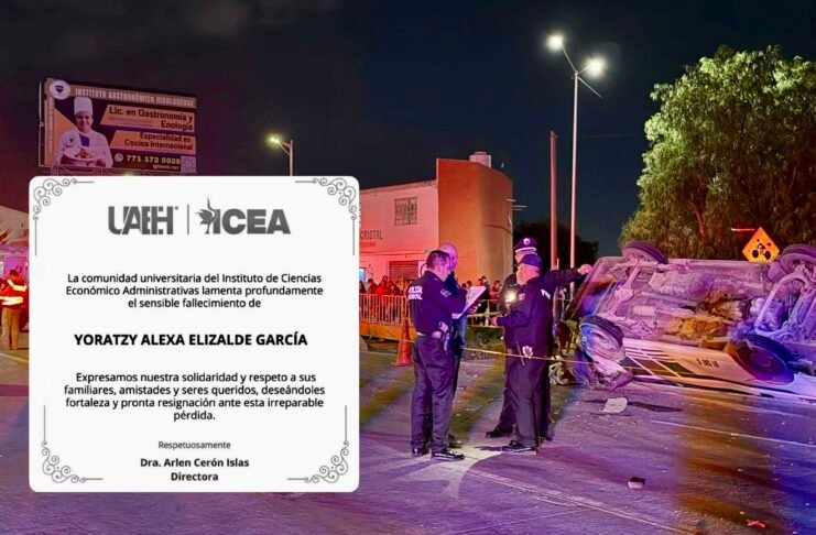 Muere estudiante del ICEA tras accidente de combi en Pachuca