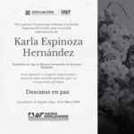 Confirman muerte de Karla Espinoza estudiante de la UTSH