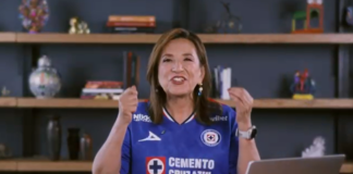 Xóchitl Gálvez celebra campeonato de Cruz Azul