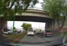hundimiento en el Nuevo Hidalgo podría obligar el cierre total de la vialidad