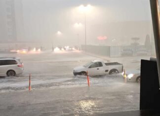 Tormenta con granizo hace de las suyas otra vez en Pachuca