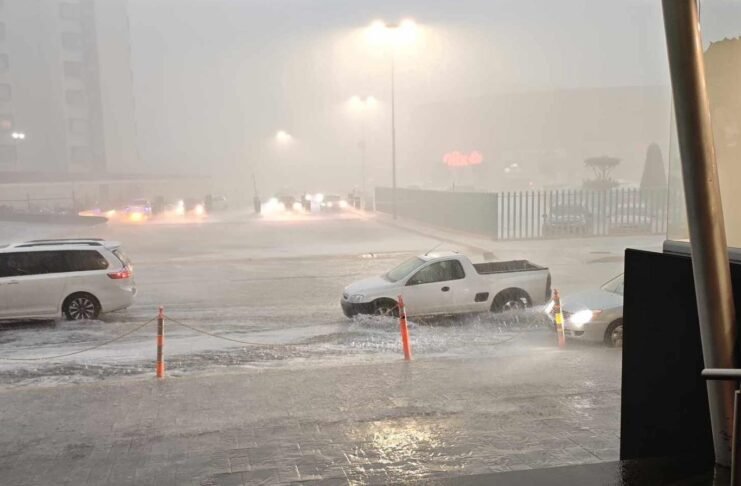 Tormenta con granizo hace de las suyas otra vez en Pachuca