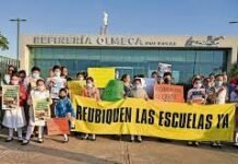 Anuncian protesta por contaminación en zonas escolares