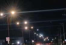 Rehabilitan alumbrado público dañado por las lluvias en Tulancingo