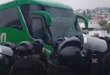 Decomisan artefactos explosivos caseros a contingente de Ayotzinapa