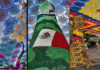 Cielo mundialista tejido por artesanas, una joya monumental