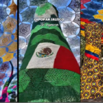 Cielo mundialista tejido por artesanas, una joya monumental