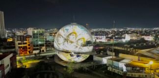 Videomapping; espectáculo mundialista en el Salón de la Fama