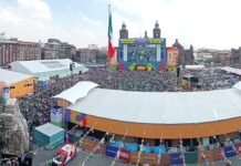 Fan Fest del Zócalo alcanza capacidad máxima