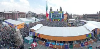 Fan Fest del Zócalo alcanza capacidad máxima