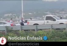 Balacera y persecución en la México-Pachuca