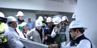 Menchaca y Zoé Robledo supervisan avance del Hospital del IMSS en Tula El nuevo Hospital General de Zona No. 5 del IMSS en Tula, contará con 144 camas, 36 especialidades médicas y seis quirófanos. FotoEspecial