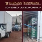 Recuperan camioneta y 1.5 toneladas de cinturones de seguridad