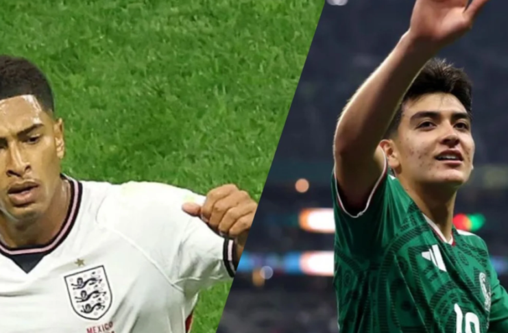 Jude Bellingham intercambia camista con Gilberto Mora
