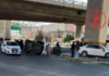 Volcadura de Urvan deja varios lesionados en Mineral de la Reforma