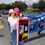 Madres buscadoras marchan en Pachuca