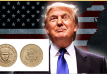 Habrá moneda conmemorativa de un dólar con la imagen de Trump