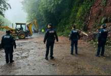 Liberan la México-Tampico tras cierre por derrumbe en Tlanchinol