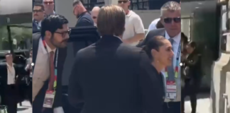Sheinbaum es recibida en el MetLife para la gran final de la Copa 2026