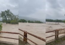 Cierran paso vehicular en Huautla por aumento del río Tamoyón I